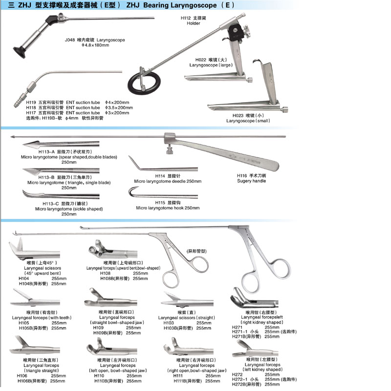 ZHJ supporting laryngoscope set (E)